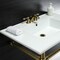 Fauceture KVPB31227W47 Dreyfuss 31" Console Sink W/SS Leg (4", 3 Hole), Wht/Brass KVPB31227W47 - alternate 7